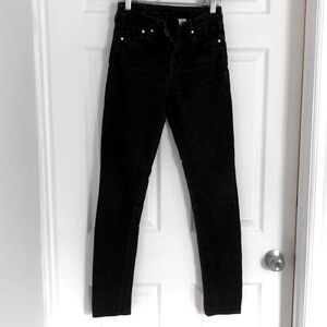 Black denim skinny jeans